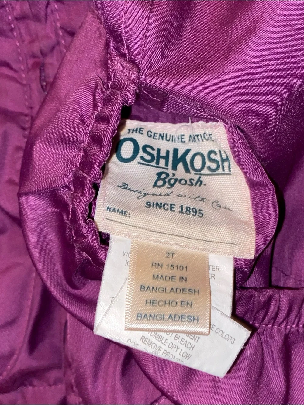 OshKosh Bgosh soft lined